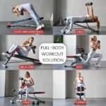 FF Finer Form Multi-Functional Weight Bench for Full All-in-One Body Workout – Adjustable Workout Bench Press for Home Gym, Fitness equipment for Back HyperExtension, Roman Chair Exercise, Sit up - Image 5
