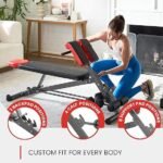 FF Finer Form Multi-Functional Weight Bench for Full All-in-One Body Workout – Adjustable Workout Bench Press for Home Gym, Fitness equipment for Back HyperExtension, Roman Chair Exercise, Sit up - Image 4