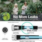 SPECILITE 200ft 304 Stainless Steel Garden Hose Metal, Heavy Duty Water Pipe with Nozzles for Yard, Outdoor – Flexible, Never Kink & Tangle, Puncture Resistant (Sliver) - Image 5
