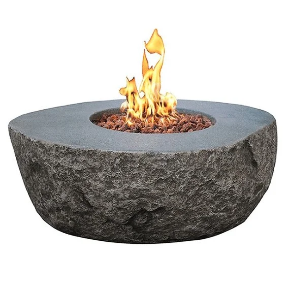 Elementi Boulder Outdoor Fire Pits Tables