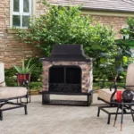 Sunjoy Farmington Wood Burning Fireplaces. - Image 6