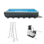 Intex 24′ x 12′ x 52″ Ultra XTR Rectangular Frame Swimming Pool Set + Pumps