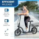 Hiboy MAX Pro Electric Scooter, 46.6 Mi Long Range, 22 MPH Power by 650W MAX Motor, 11” Pneumatic Tires, Split Hub Design, Dual Suspensions, 265lbs MAX Load, Commuting Electric Scooters for Adults - Image 5