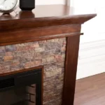 Unbranded Null Ithaca 60 In. W Simulated Stone Electrics Fireplaces - Image 4