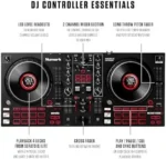 Numark Mixtrack Platinum FX Serato DJ Controllers with Jog Wheel Displays, 4 Decks, Mixers, Effects Paddles and (Audio Interface) - Image 6