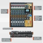 Tascam Model 12 All-in-One 12-track Digital Multitrack Mixings and Recording Studio, Mixer, USB Audio Interface and DAW Controllers - Image 7