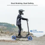 Ausom 2000W Dual Motor Folding Electric Scooter for Adults, Off Road Dual Motor E-Scooter with E-ABS and Duals Disc Brakes, 40Mph Top Speed, 56 Miles Max Ranges - Image 5