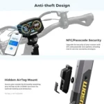 Ausom L2 Max 2000W Dual Motor Electric Scooter for Adults, 56 Miles Max Range Folding Off Road E Scooter, 31 Mph Top Speed,48V 20.8Ah Batterys, E-ABS and Dual Disc Brakes, All-Round Lightings System - Image 3