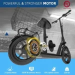 Hiboy MAX Pro Electric Scooter, 46.6 Mi Long Range, 22 MPH Power by 650W MAX Motor, 11” Pneumatic Tires, Split Hub Design, Dual Suspensions, 265lbs MAX Load, Commuting Electric Scooters for Adults - Image 4