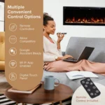 Modern Ember Aerus 50-in Smart Linears Electric Fireplaces - Image 3