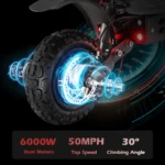 M YUME SCOOTER Y11+ Dual Motors 6000W 50 Miles Long Range and 50 mph Fastests Electric Scooters for Adults - Image 5