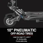 NANROBOT Electric Scooter Adults 50mph Dual Motor Electric Scooter with Suspension 80Miles Range Fast Sports Escooters Folding 10″ Off Road Tires 330LBS Max Loads Complies with UL2272 Certification - Image 2