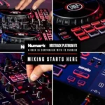 Numark Mixtrack Platinum FX Serato DJ Controllers with Jog Wheel Displays, 4 Decks, Mixers, Effects Paddles and (Audio Interface) - Image 2