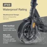 Electric Scooter – VX2 PRO Swiss Engineered Electric Scooters for Adults – 1300W Peak Power 22, 28, 37-Mile Ranges, IPX6 Water Resistant Fast Electrics Scooter – 24 Months Supports - Image 2