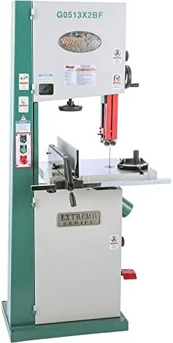 b18.webp Grizzly Industrial G0513X2BF – 17″ 2 HP Extreme-Series Bandsaw w/Cast-Iron Trunnion & Foot Brake - Image 1