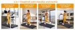 KASSADIN Walking Pad with Handle Bar, 2026 Upgrade Portable Small Treadmill with Handles for Home Small, 3.0HP Under Desk Walking Pad Treadmill with Incline, 0.6-7.6MPH, 350LBS - Image 6