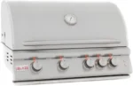 Blaze 32 Inch 4-Burner LTE Gas Grills with Rear Burner and Built-in Lighting System - Image 4