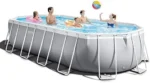 INTEX 26797EH Prism Frame Premium Oval Above Ground Swimming Pool Set: 20ft x 10ft x 48in – Includes 1500 GPH Cartridge Filter Pump – Removable Ladder – Pool Cover – Ground Cloths - Image 3