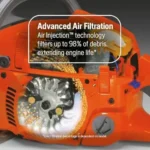 Husqvarna 967690628 545 Mark II 3.6 HP 2-Cycle X-Torq Engine 50.1cc 20 in. Gas Chainsaw with Adjustable Chain Oil Pump for Professional Trees Felling and Limbing - Image 2