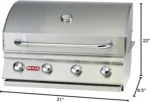 Bull Outlaw 30 inch 4 Burner Built in Natural Gas Grill - Image 3