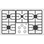 GE 36″ Built-In Gas Cooktops JGP3036SLSS - Image 3