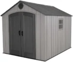 Lifetime Outdoor Storage Shed, 8 x 10 Foot, Grays - Image 4