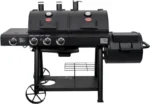 Char-Griller Texas Trio 3-Burner Dual Fuel Grills with Smoker - Image 4