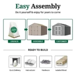 Little Cottage Co. Pre-Cut 12×12 Value Gable Shed Kits - Image 2