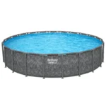 Bestway APX 365 22’x52″ Round Above Ground Swimming Pool Set with Pump and Ladders - Image 4