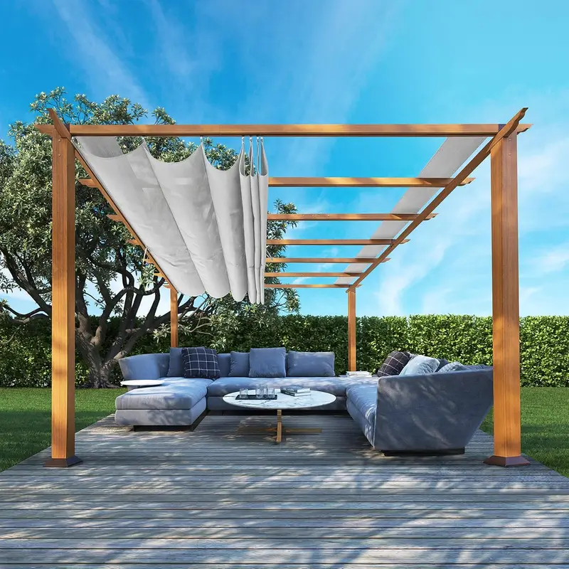 m1-7-1.webp Florence Aluminum Pergola with Canopy Paragons Outdoor - Image 1