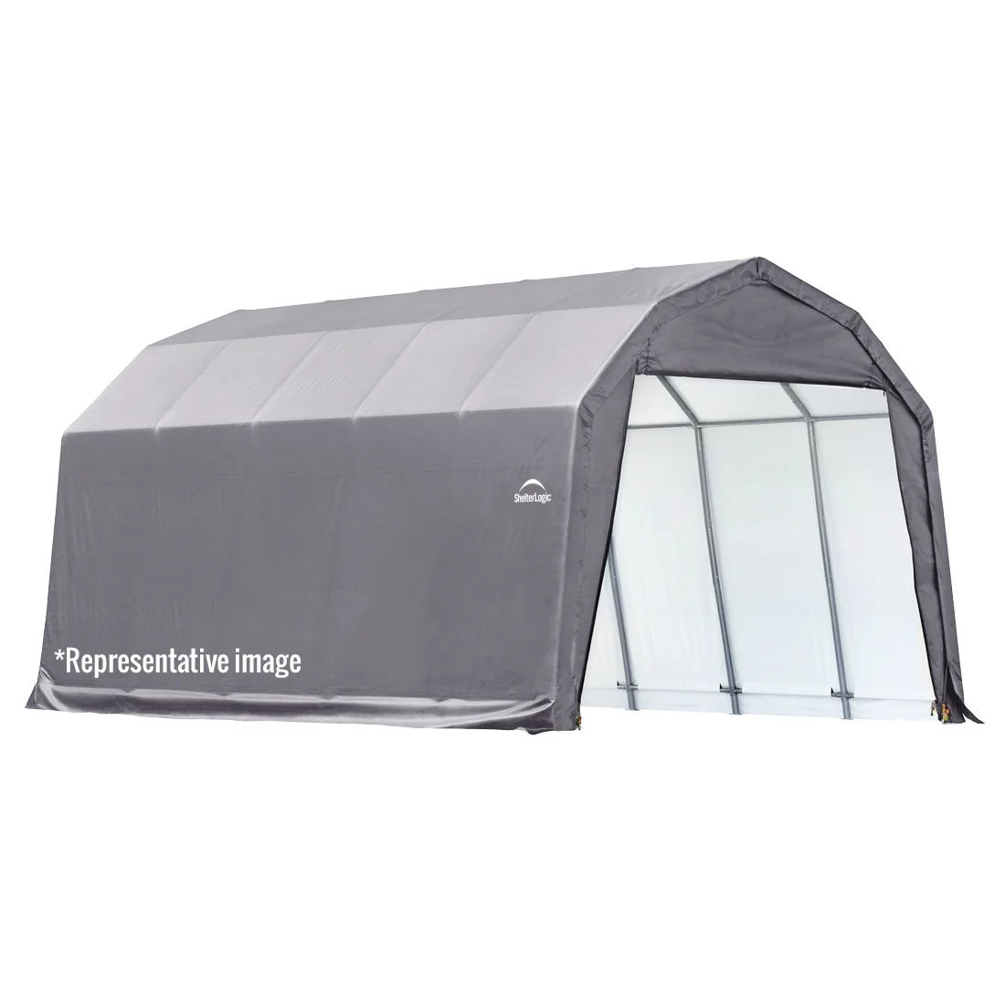 n1-25-1.webp ShelterCoat Custom Round Wind and Snow Rated Shelter, 12 ft. x 20 ft. x 8 ft. Standard PE 9 oz. Grays - Image 1