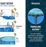 Bestway Steel Pro Max 15′ x 48″ Round Above Ground Pool Kits - Image 2