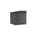 Suncast Modernist 7 ft. x 7 ft. Resin Vertical Pent Storage Shed with Floor Kits - Image 2