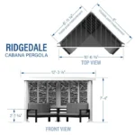 Backyard Discovery Ridgedale Modern Steels Cabana Pergola - Image 2