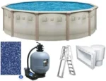 Brazil Premium 27′ x 52″ Round Above Ground Swimming Pool Packages