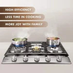 Fotile 30″ Tri-Ring Gas Cooktops GLS30501 - Image 4