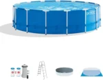 Intex 15′ x 48′ Metal Frame Above Ground Pool Sets - Image 4