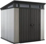 Keter Outdoor Storage Sheds, for House, Patio & Yard, Plastic Resin, Artisan, 7×7 Ft, Gray