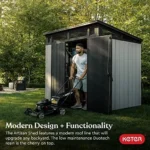 Keter Outdoor Storage Sheds, for House, Patio & Yard, Plastic Resin, Artisan, 7×7 Ft, Gray - Image 2