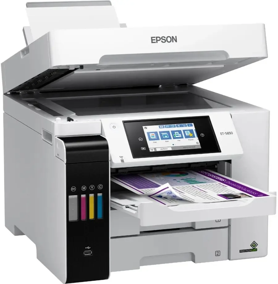 Epson EcoTank Pro ET-5850 Wireless Color All-in-One Supertanks Printer C11CJ29201